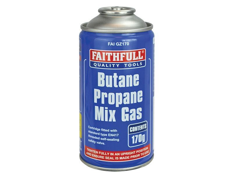 Faithfull Butane Propane Mix Gas Cartridge 170g FAIGZ170